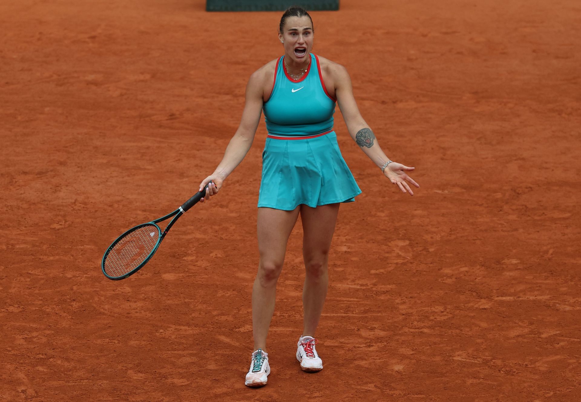 Aryna Sabalenka pictured at the 2025 French Open | Image Source: Getty